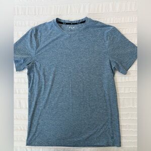 Men's FLX Heather Blue Performance Crew Neck T-Shirt